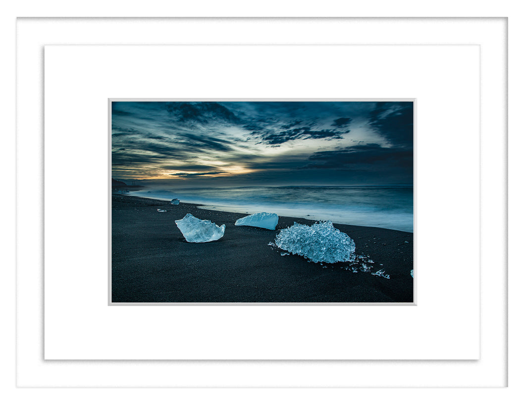 Diamond Beach, Iceland - Framed A3 Print