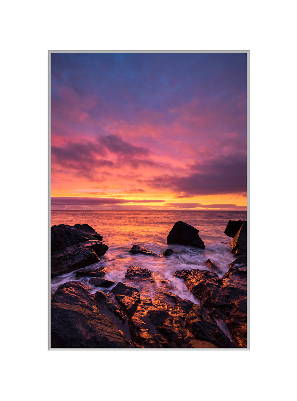 Pump Rock Sunrise, Ballymoney, Co. Wexford - A4 print